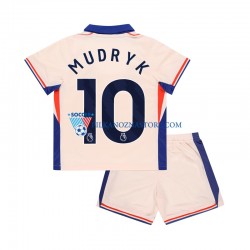 Chelsea dla Dzieci Mychajlo Mudryk 10 Koszulka Wyjazdowy 2024-2025 Krótkie Rękawy