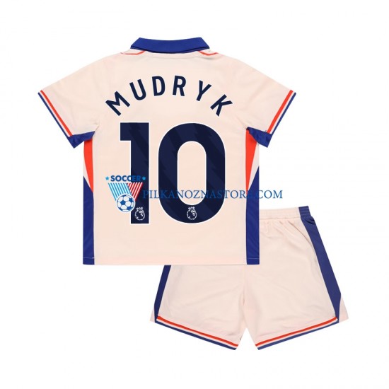 Chelsea dla Dzieci Mychajlo Mudryk 10 Koszulka Wyjazdowy 2024-2025 Krótkie Rękawy