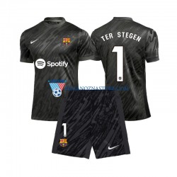 Strój Bramkarski FC Barcelona dla Dzieci Ter Stegen 1 Koszulka Trzeci 2024-2025 Krótkie Rękawy