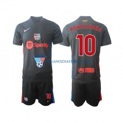 FC Barcelona dla Dzieci Ronaldinho 10 Koszulka Wyjazdowy 2024-2025 Krótkie Rękawy