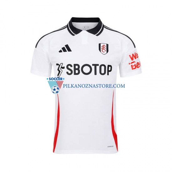 Fulham Koszulka Męska Domowy 2024-2025 Krótkie Rękawy