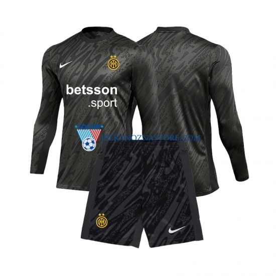 Strój Bramkarski Inter Mediolan dla Dzieci Koszulka Trzeci 2024-2025 Długie Rękawy