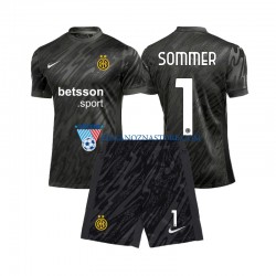 Strój Bramkarski Inter Mediolan dla Dzieci Yann Sommer 1 Koszulka Trzeci 2024-2025 Krótkie Rękawy