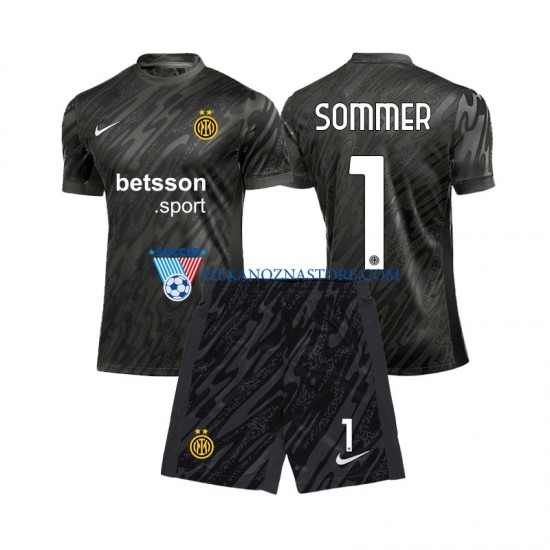 Strój Bramkarski Inter Mediolan dla Dzieci Yann Sommer 1 Koszulka Trzeci 2024-2025 Krótkie Rękawy