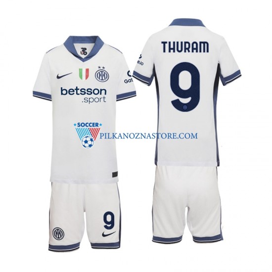 Inter Mediolan dla Dzieci Marcus Thuram 9 Koszulka Wyjazdowy 2024-2025 Krótkie Rękawy