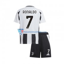 Juventus dla Dzieci Cristiano Ronaldo 7 Koszulka Domowy 2024-2025 Krótkie Rękawy