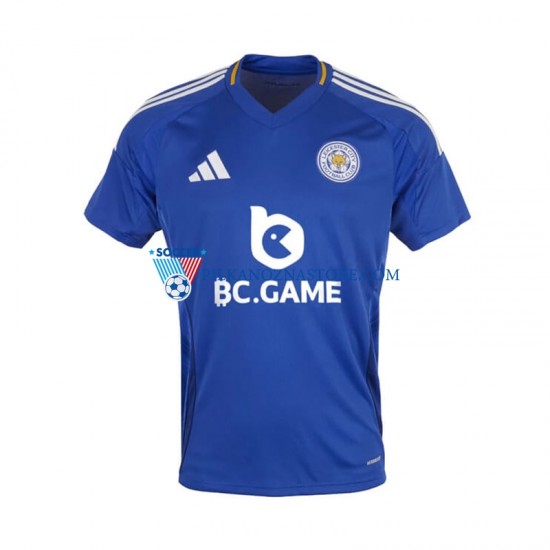 Leicester City Koszulka Męska Domowy 2024-2025 Krótkie Rękawy