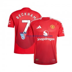 Manchester United Beckham 7 Koszulka Męska Domowy 2024-2025 Krótkie Rękawy