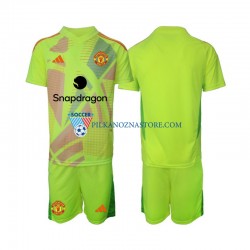 Strój Bramkarski Manchester United dla Dzieci Koszulka Wyjazdowy 2024-2025 Krótkie Rękawy