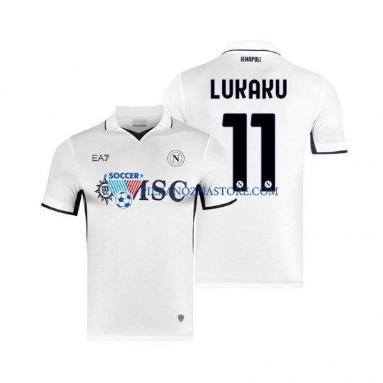 Napoli Lukaku 11 Koszulka Męska Wyjazdowy 2024-2025 Krótkie Rękawy