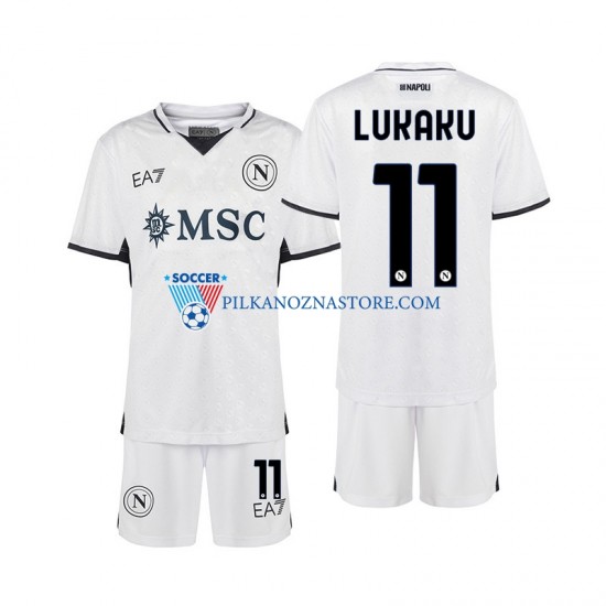 Napoli dla Dzieci Lukaku 11 Koszulka Wyjazdowy 2024-2025 Krótkie Rękawy