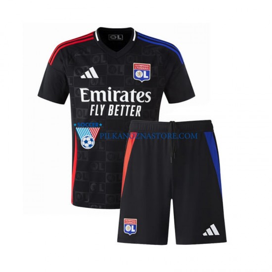 Olympique Lyon dla Dzieci Koszulka Wyjazdowy 2024-2025 Krótkie Rękawy