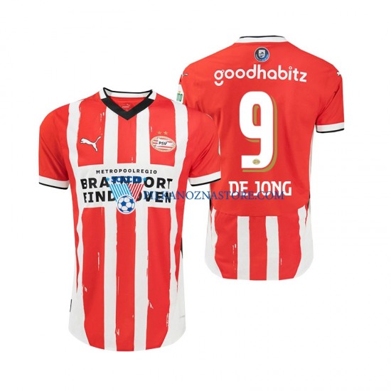 PSV Eindhoven DE JONG 9 Koszulka Męska Domowy 2024-2025 Krótkie Rękawy