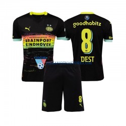 PSV Eindhoven dla Dzieci Sergino Dest 8 Koszulka Wyjazdowy 2024-2025 Krótkie Rękawy