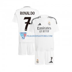 Real Madryt dla Dzieci Cristiano Ronaldo 7 Koszulka Domowy 2024-2025 Krótkie Rękawy