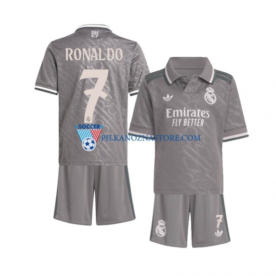 Real Madryt dla Dzieci Cristiano Ronaldo 7 Koszulka Trzeci 2024-2025 Krótkie Rękawy
