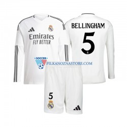 Real Madryt dla Dzieci Jude Bellingham 5 Koszulka Domowy 2024-2025 Długie Rękawy