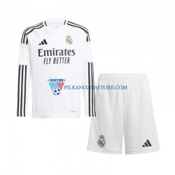 Real Madryt dla Dzieci Koszulka Domowy 2024-2025 Długie Rękawy
