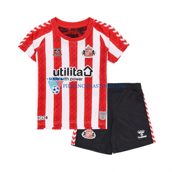 dla Dzieci Sunderland Koszulka Domowy 2024-2025 Krótkie Rękawy
