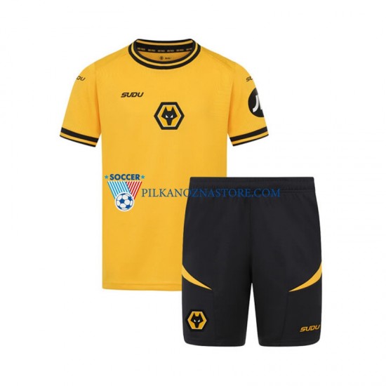 Wolverhampton Wanderers dla Dzieci Koszulka Domowy 2024-2025 Krótkie Rękawy
