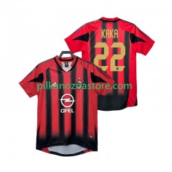 AC Milan KAKA 22 2005 Retro Koszulka Męska Domowy 2004 Krótkie Rękawy