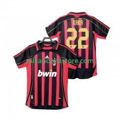 AC Milan KAKA 22 2007 Retro Koszulka Męska Domowy 2006 Krótkie Rękawy