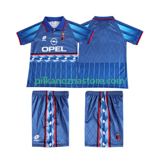 AC Milan dla Dzieci 1995 1996 Retro Koszulka Wyjazdowy Krótkie Rękawy