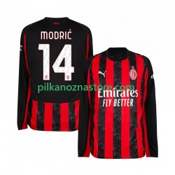 AC Milan Modrić Luca 14 Koszulka Męska Domowy 2025-2026 Długie Rękawy