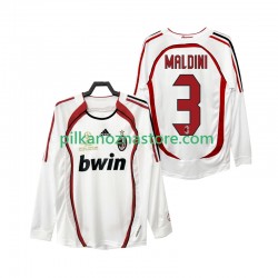 AC Milan MALDINI 3 2007 Retro Koszulka Męska Wyjazdowy 2006 Długie Rękawy