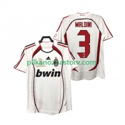 AC Milan MALDINI 3 2007 Retro Koszulka Męska Wyjazdowy 2006 Krótkie Rękawy