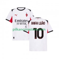 AC Milan Rafael Leao 10 Koszulka Męska Wyjazdowy 2025-2026 Krótkie Rękawy