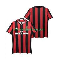 AC Milan 1988 1989 Retro Koszulka Męska Domowy Krótkie Rękawy