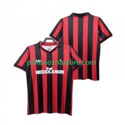 AC Milan 1990 1991 Retro Koszulka Męska Domowy Krótkie Rękawy