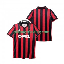 AC Milan 1995 1996 Retro Koszulka Męska Domowy Krótkie Rękawy
