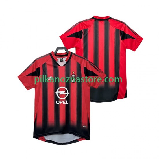 AC Milan 2005 Retro Koszulka Męska Domowy 2004 Krótkie Rękawy