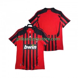 AC Milan 2007 Retro Koszulka Męska Domowy 2008 Krótkie Rękawy