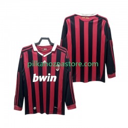 AC Milan 2009 Retro Koszulka Męska Domowy 2010 Długie Rękawy