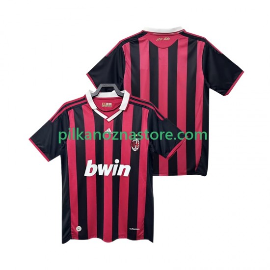 AC Milan 2009 Retro Koszulka Męska Domowy 2010 Krótkie Rękawy