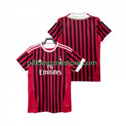 AC Milan 2012 Retro Koszulka Męska Domowy 2011 Krótkie Rękawy