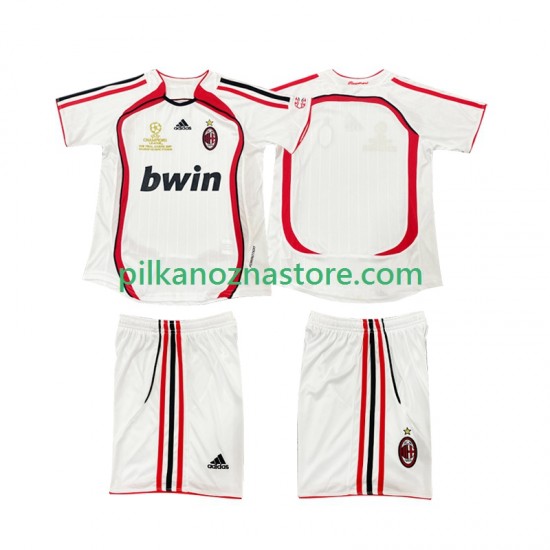 AC Milan dla Dzieci 2007 Retro Koszulka Wyjazdowy 2006 Krótkie Rękawy