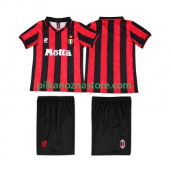 AC Milan dla Dzieci 1993 Retro Koszulka Domowy 1994 Krótkie Rękawy