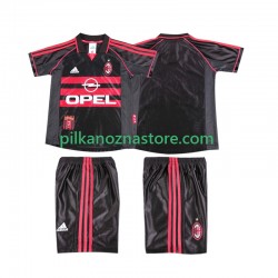 AC Milan dla Dzieci Retro Koszulka Trzeci 1998 1999 Krótkie Rękawy