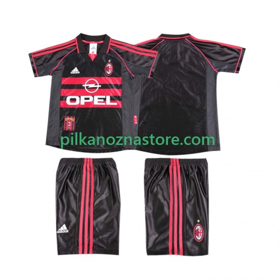 AC Milan dla Dzieci Retro Koszulka Trzeci 1998 1999 Krótkie Rękawy