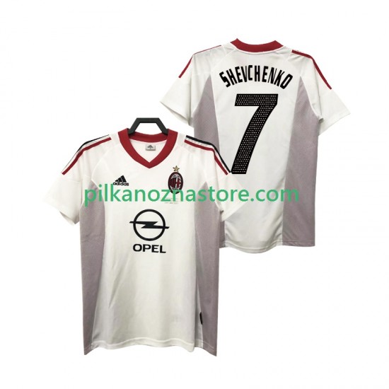 AC Milan SHEVCHENKO 7 2005 Retro Koszulka Męska Wyjazdowy 2004 Krótkie Rękawy