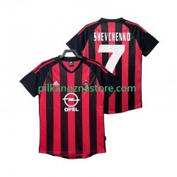 AC Milan SHEVCHENKO 7 2003 Retro Koszulka Męska Domowy 2002 Krótkie Rękawy