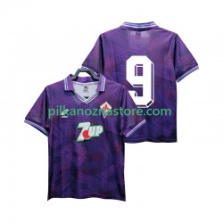 ACF Fiorentina 9 1992 1993 Retro Koszulka Męska Domowy Krótkie Rękawy