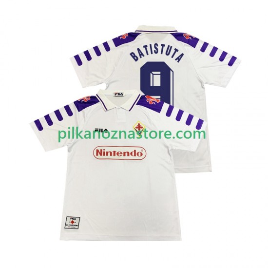 ACF Fiorentina BASTUTA 9 Retro Koszulka Męska Wyjazdowy 1998 1999 Krótkie Rękawy