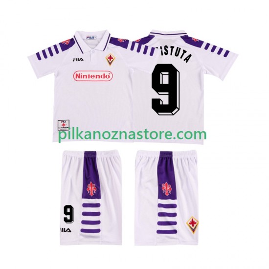 ACF Fiorentina dla Dzieci BASTUTA 9 Retro Koszulka Wyjazdowy 1998 1999 Krótkie Rękawy