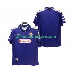 ACF Fiorentina Retro Koszulka Męska Domowy 1998 1999 Krótkie Rękawy