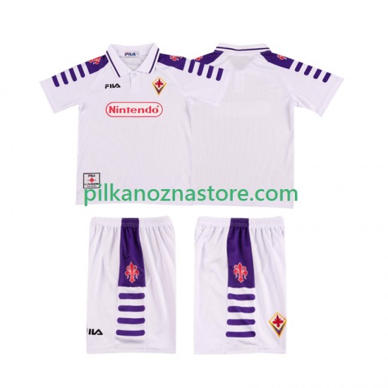 ACF Fiorentina dla Dzieci Retro Koszulka Wyjazdowy 1998 1999 Krótkie Rękawy